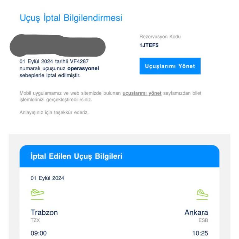AJet Trabzon Uçağının İptali Ve Fahiş Fiyat Sorunu