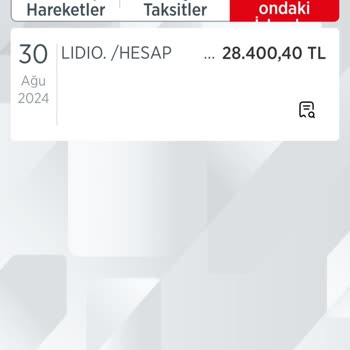 Lidio Ödeme Hizmetleri Kredi Kartımdan Bilgim Dışında Para Çekilmiş
