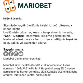 Mariobet Kazanınca Hesabı Kilitliyor