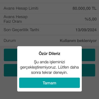Garanti Bankası Avans Hesap
