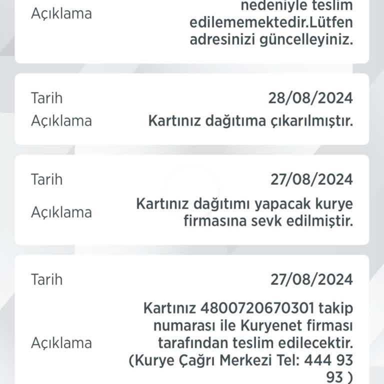 Kuryenet Ziraat Kart Teslimatında Sorunlar Ve İletişim Eksikliği