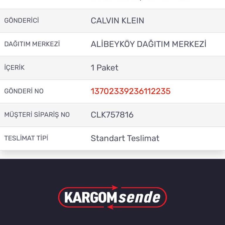 KARGOMsende Teslim Edilmeyen Kargo