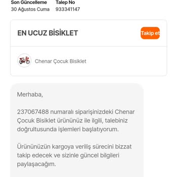 Hepsiburada Bisiklet Siparişimde Yaşadığım Teslimat Sorunu