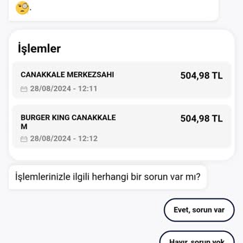 Burger King 2 Defa Fazla Çekim Ücret