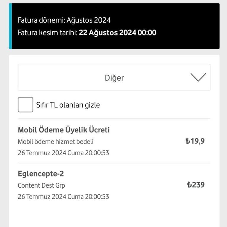 Vodafone ve Eğlencecepte'den Haksız Ücretlendirme Şikayeti