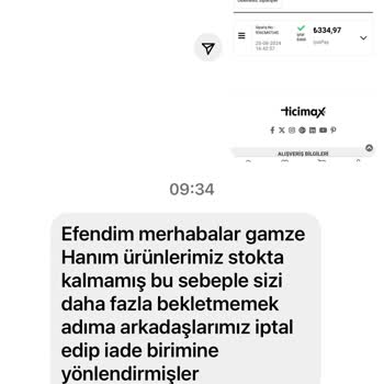 İncikcincik.com.tr Habersiz Sipariş İptali