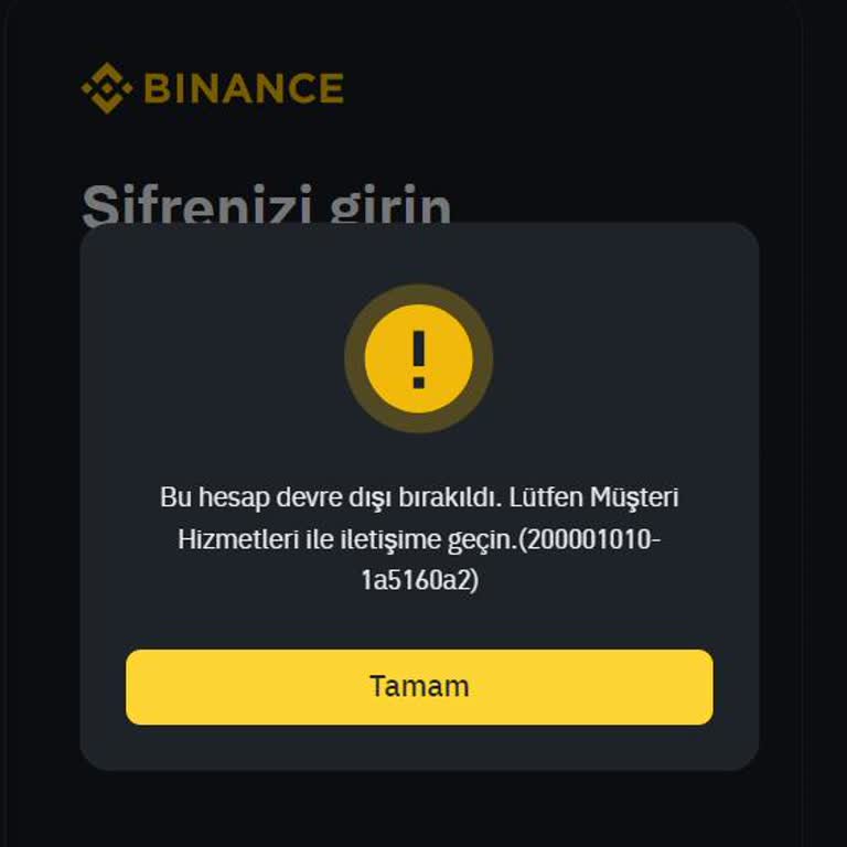 Binance Hesap Etkinleştirme Sorunu