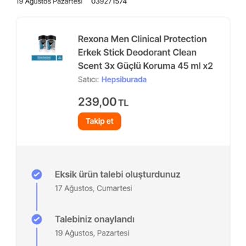 Hepsiburada Sipariş Eksik Ürün
