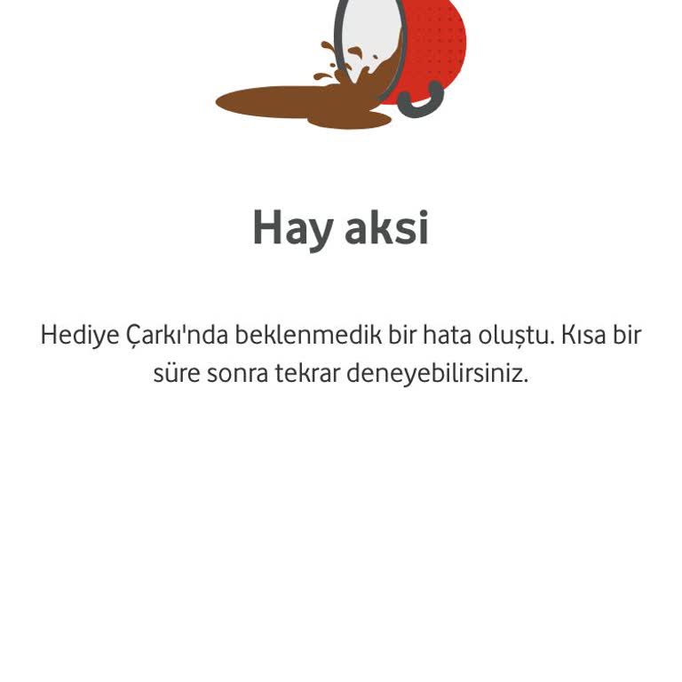 Vodafone Yanımda Uygulamasında Sürekli Hata Alıyorum