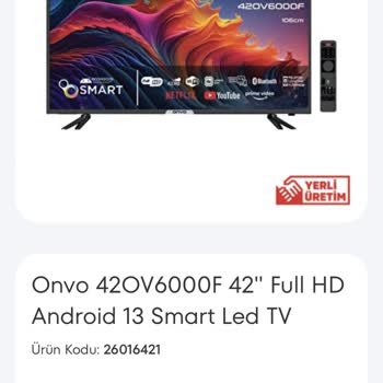 A101 Onvo Televizyon Eksik Paket