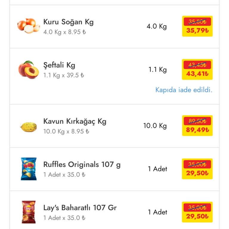 Şok Marketler Şokta Cep Uygulaması Eksik Gelen Ürün