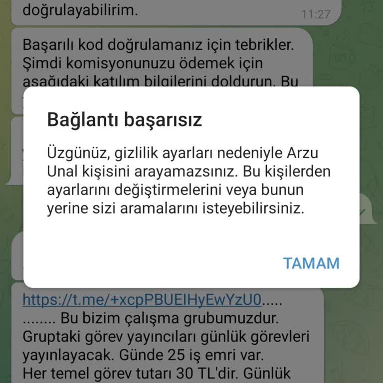 Telegram Kişisel Bilgilerimin İzni Olmadan Kullanılmasına Karşı Şikayetim