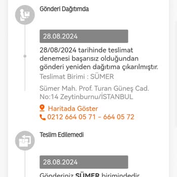 MNG Kargo Ürünümün Tarafıma İletilmemesi Ve Verdikleri Bilgilere Uyulmaması