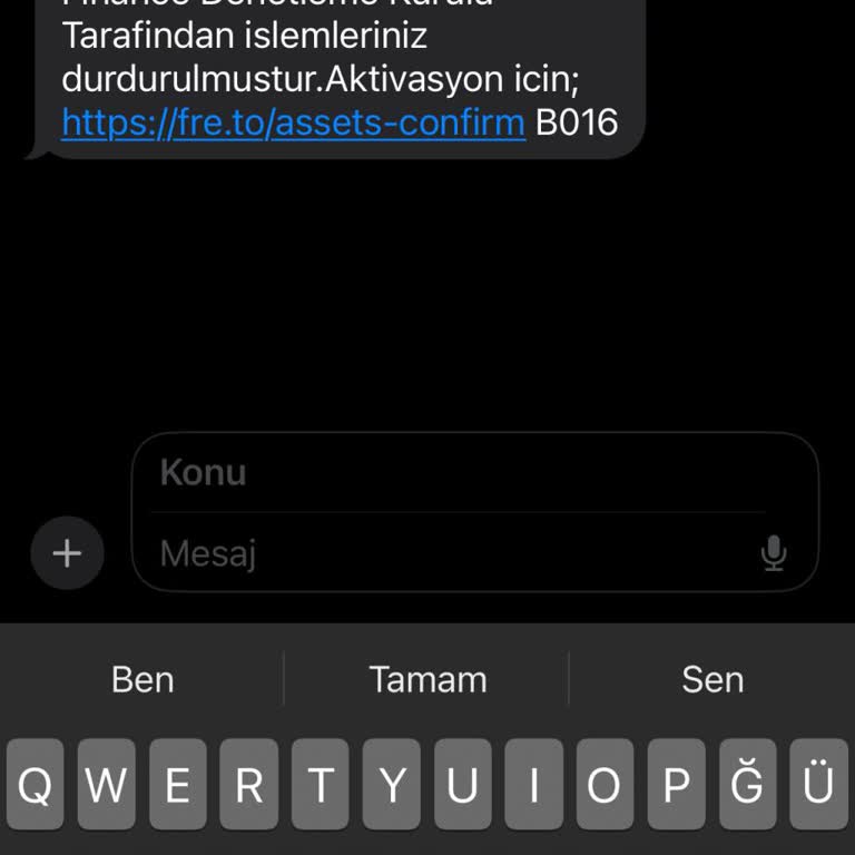 Binance Tarafıma Finansal İşlemim Olmamasına Rağmen Gelen Mesaj
