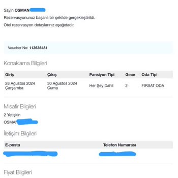 Kültür Ve Turizm Bakanlığı Afytos Ören Ve ETS Tur Ücreti Geri Ödemedi