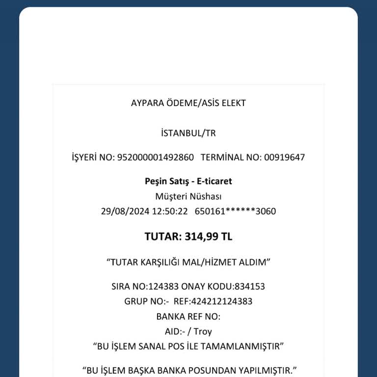 Aypara İzinsiz Kredi Kartından Para Çekimi
