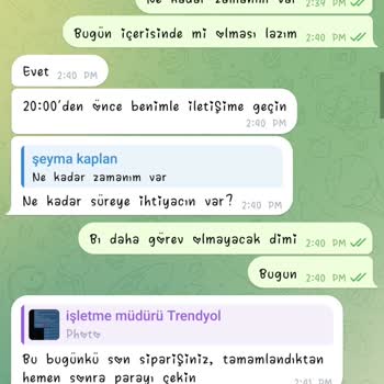 Trendyol Yarı Zamanlı İş Şikayet