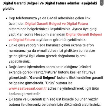 Saat & Saat Garanti Belgesi Eksikliği Ve İletişim Sorunları