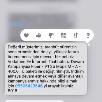 Vodafone Net Vodafone Taahhüt Sorunu Ve Müşteri Hizmetleri Mağduriyeti