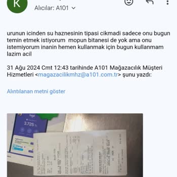 A101 Ürünü İade Almıyor