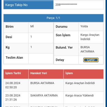 Sürat Kargo Başiskele Şube Kayıp Kargo