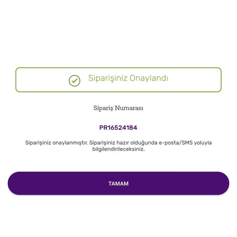 Gratis Siparişim Ev Adresime Gelmedi