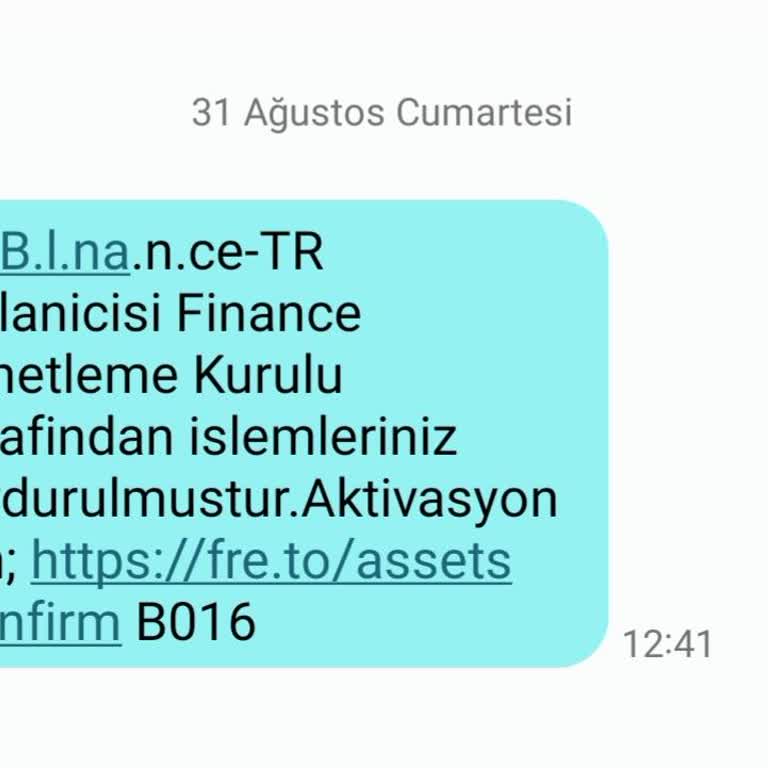 Binance B. L. Nan. Ce Böyle Başlayan Bir Mesaj