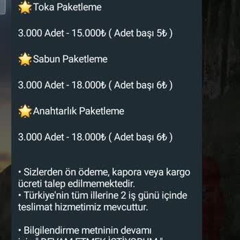 İŞKUR Destekli Evde Paketleme İşi Nex Paketleme