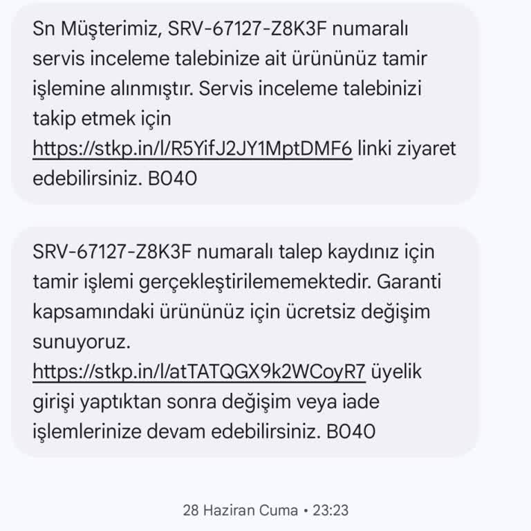 Karaca (Emsan) Ürün Değişimi Sorunu