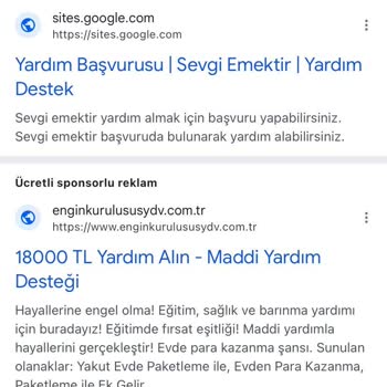 Sevgiemektir.online Online Yardim Başvurusu