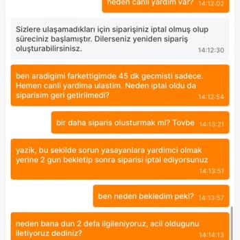 Migros Teslim Edilemeyen Sipariş Sorunu