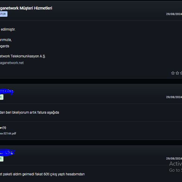 Saganetwork Ekibinin İlgisizliği Ve Memnuniyeti