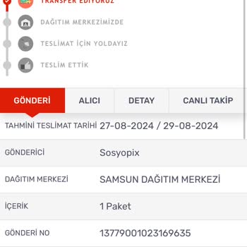 "kargomsende" Kargom Gelmiyor
