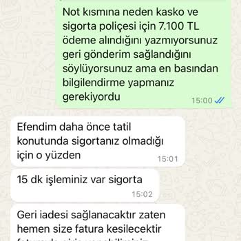 Elisa Bungalov Rezervasyon İptali Ve Geri Ödeme Sorunu