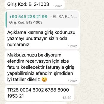 Elisa Bungalov Rezervasyon İptali Ve Geri Ödeme Sorunu