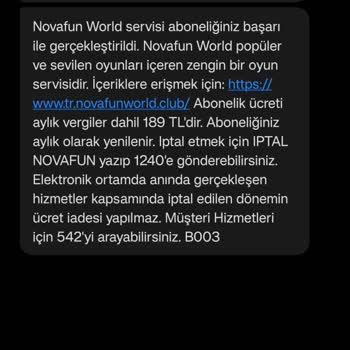 Vodafone Hattımdan Bilgim Dışında Oyun İndirimi ve Ücret Kesintisi