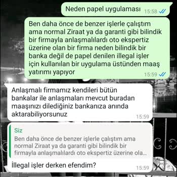 İşin Olsun Firmaların Papara Hesabından Maaş Yatırmak İsteyip T. C. İstemeleri