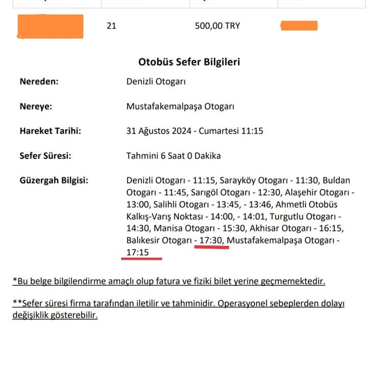 Obilet Otobüs Varış Saati Problemi