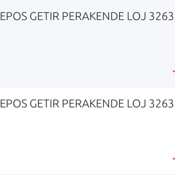 Getir Perakende Şüpheli İşlem