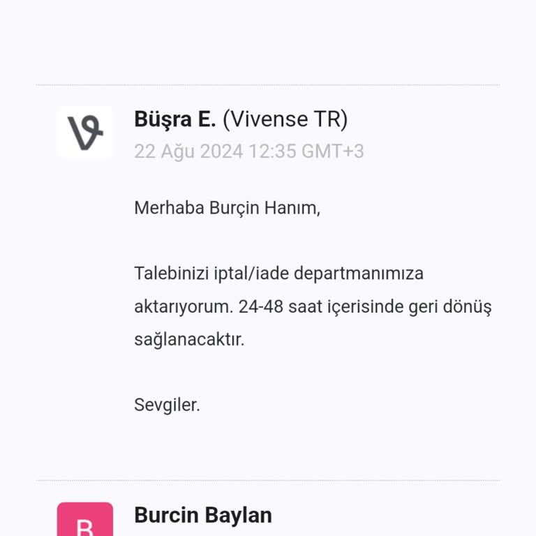 Vivense İptal Süreci Ve İletişim Sorunu