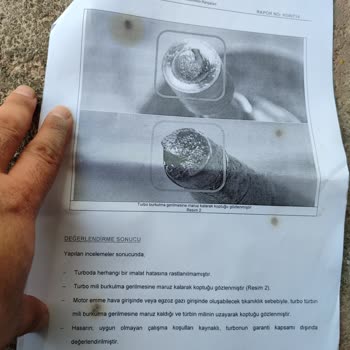 Supsan Otomotiv Test Anında Patlayan Turbo...