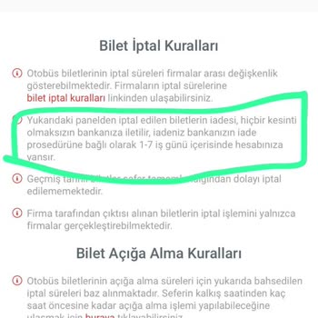 Obilet İptal Edilen Biletimin Parası Yarısından Fazlası Kesiliyor