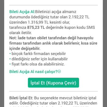 Obilet İptal Edilen Biletimin Parası Yarısından Fazlası Kesiliyor