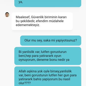Bahisbey Haksız Yere Hesap Kapatma.