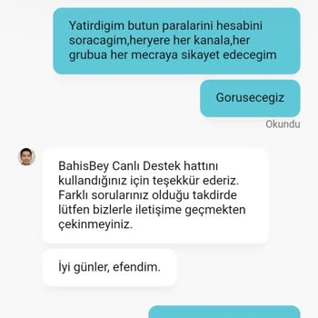 Bahisbey Haksız Yere Hesap Kapatma.