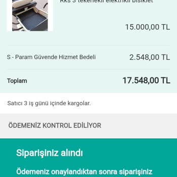 Sahibinden S. Param Güvende Şikayet