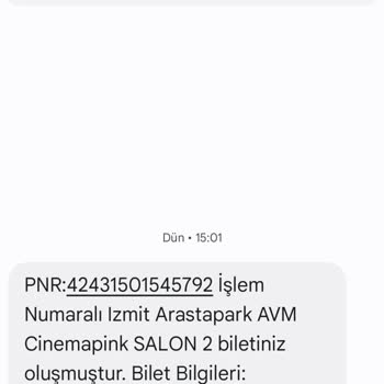 Biletinial.com Yanlış Sinema Bileti Bildirimi Hakkında Acil Yardım Talebi