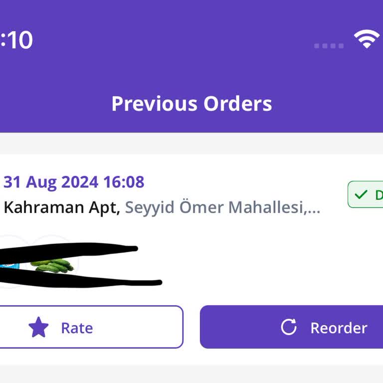 Getir Siparişim Teslim Edilmeden Teslim Edildi Gösteriliyor