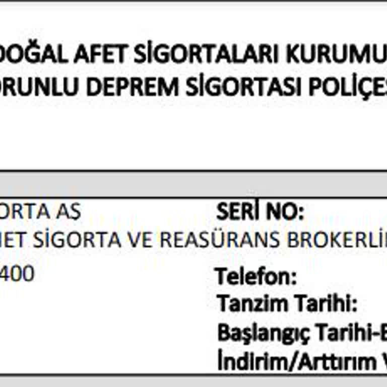 Türkiye Sigorta Poliçe İptal Çilesi