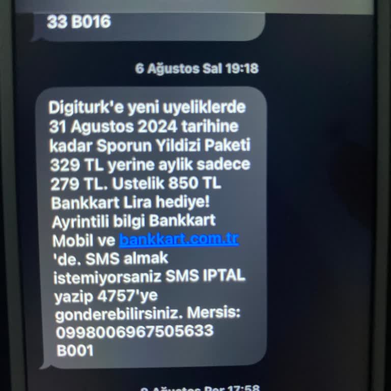 Digiturk Ve Ziraat Bankkart Kampanyasındaki Puanımı Verilmedi